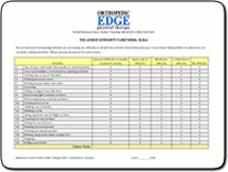 lower extremity functional scale